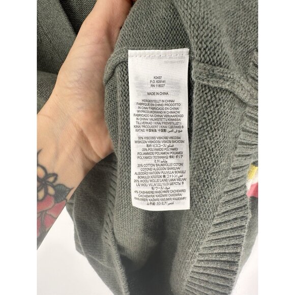 BODEN Lennox Cardigan Sweater Rainbow Stripe Cashmere Wool Academia 4 - Picture 4 of 7